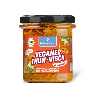 followfood Bio Veganer Thunvisch in Tomatensauce Produktbild