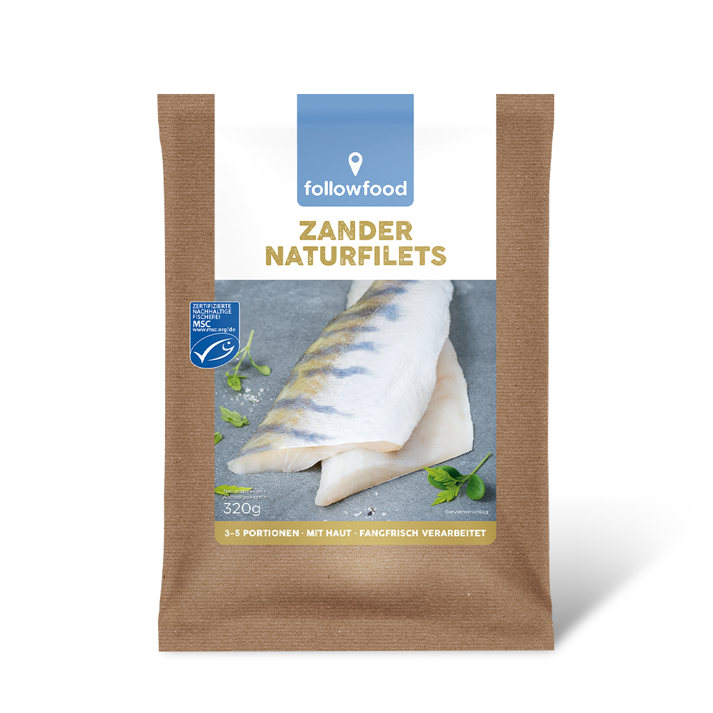 followfood Zander Filets Haut Produktbild
