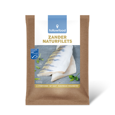 followfood Zander Filets Haut Produktbild