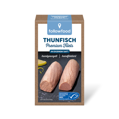 followfood Thunfisch Premium Filets in Eigenem Saft Produktbild
