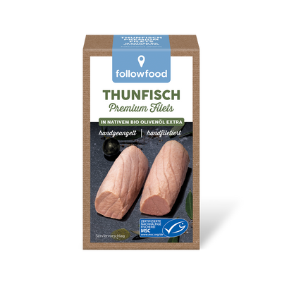 followfood Thunfisch Premium Filets in Bio Olivenöl Produktbild