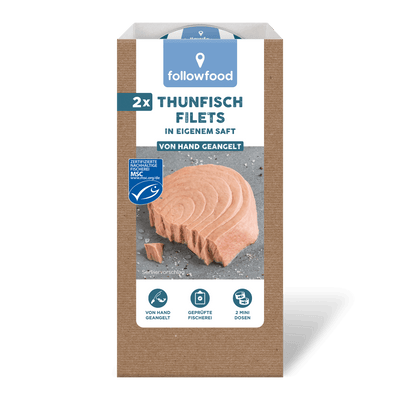 followfood Thunfisch Filets Doppeldose eigener Saft Produktbild