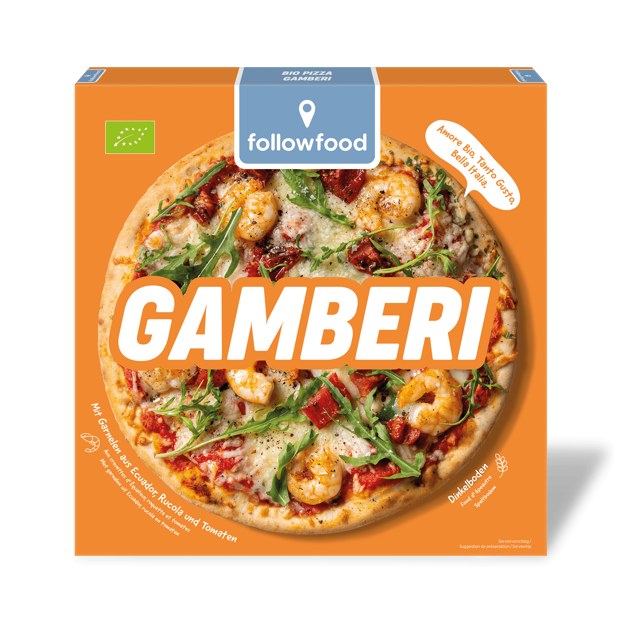 followfood Bio Pizza Gamberi Produktbild