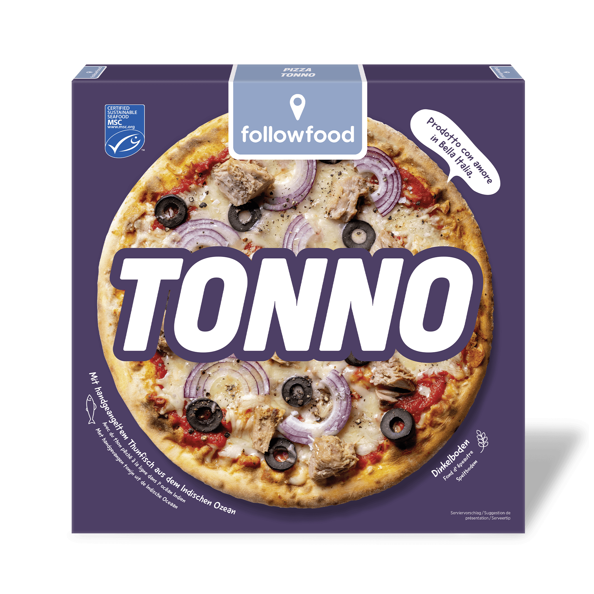 followfood MSC Pizza Tonno Produktbild