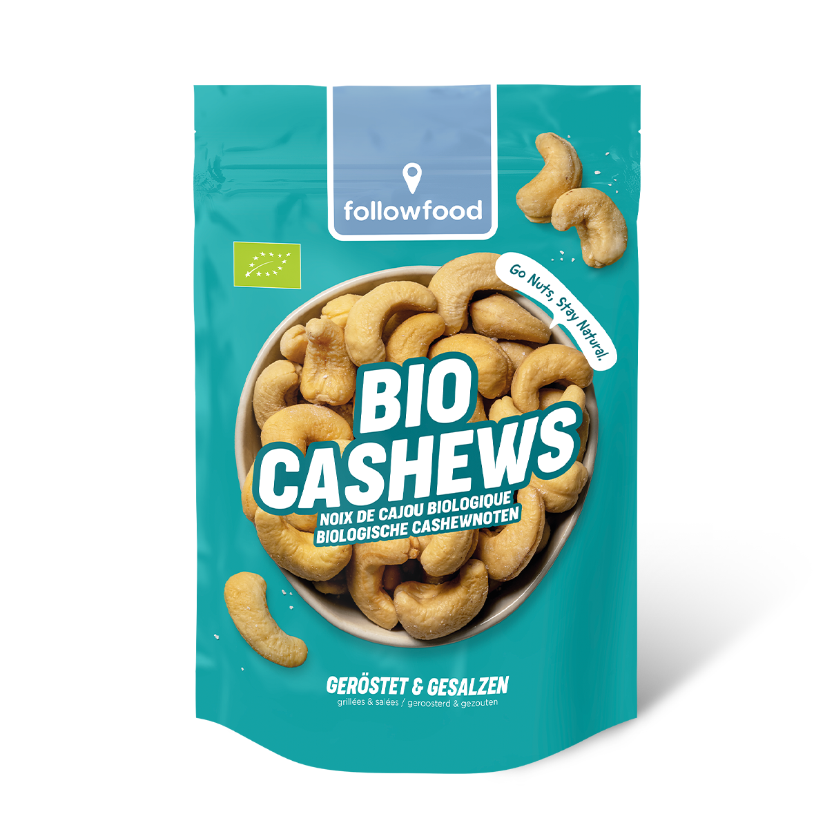 followfood Bio Cashews geröstet gesalzen Produktbild