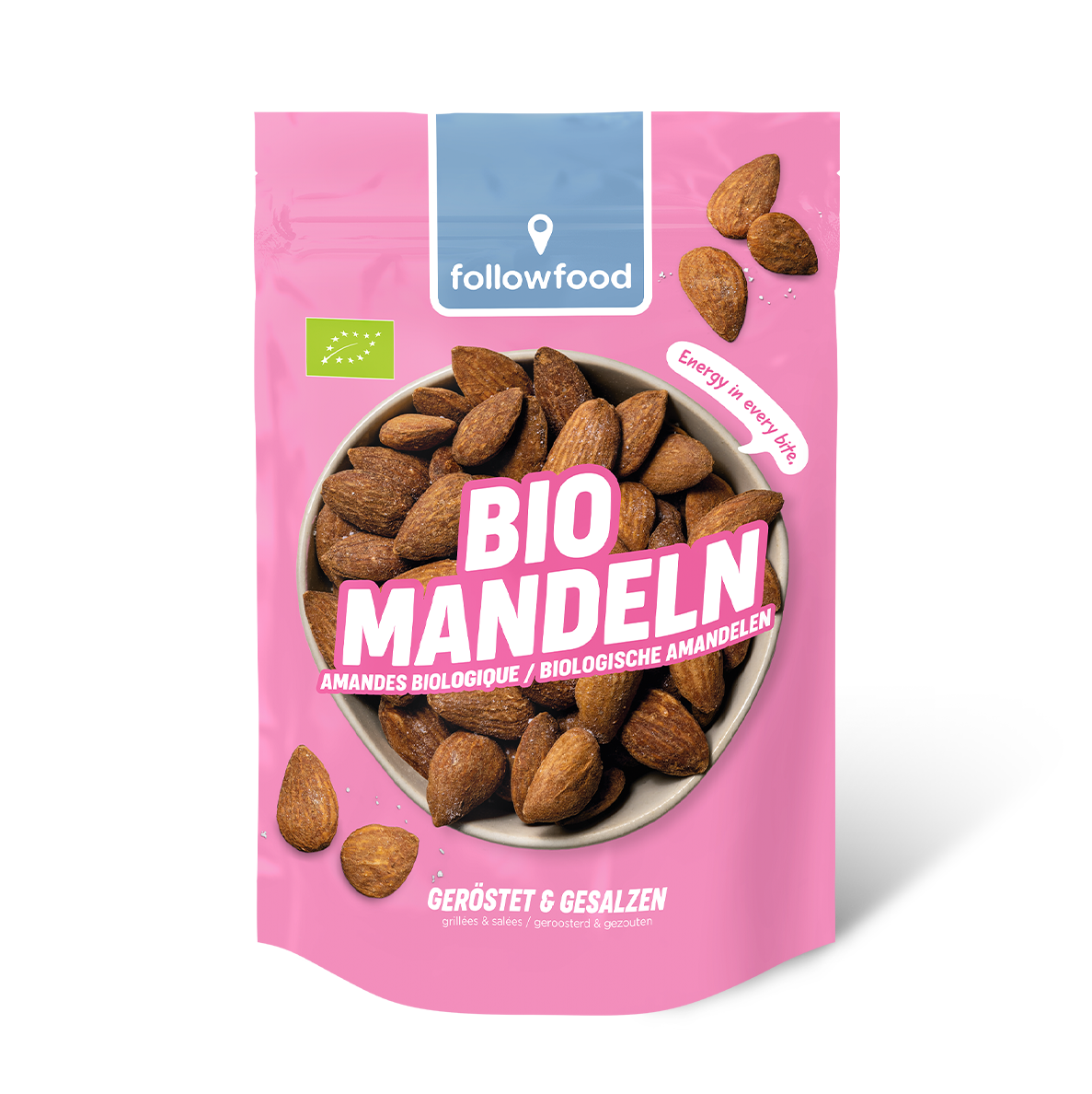 followfood Bio Mandeln geröstet gesalzen Produktbild