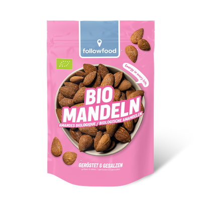 followfood Bio Mandeln geröstet gesalzen Produktbild