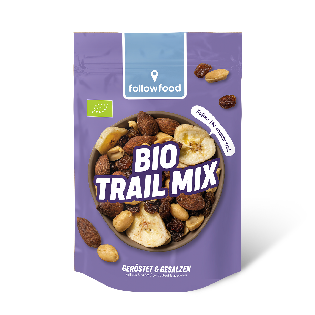 followfood Bio Trail Mix geröstet gesalzen Produktbild