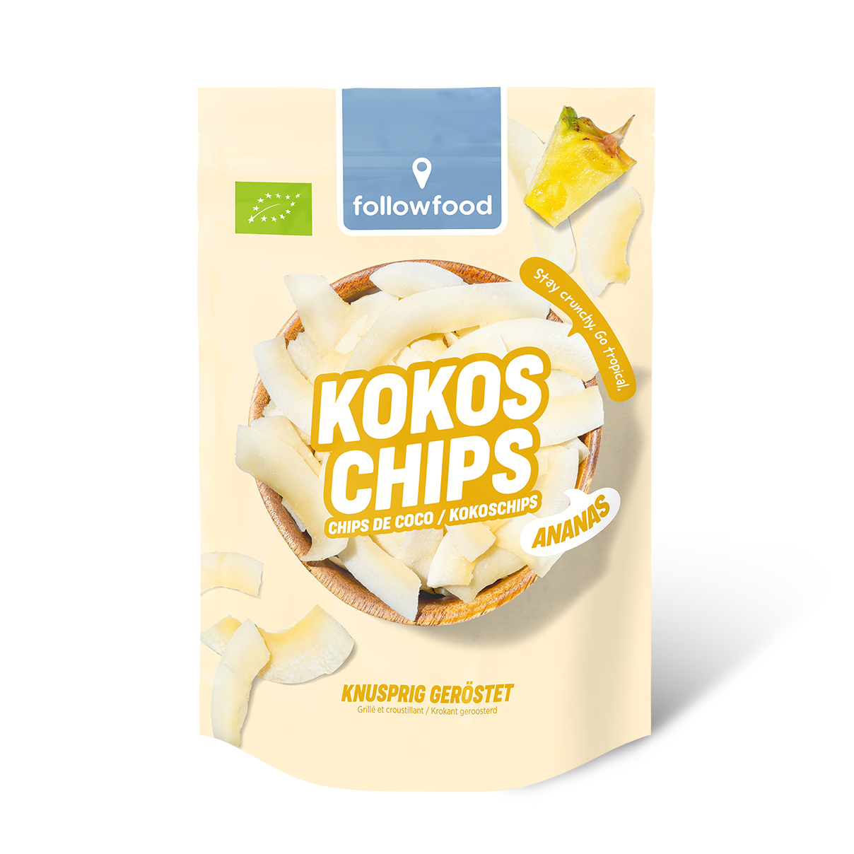 followfood Bio Kokoschips Ananas Produktbild