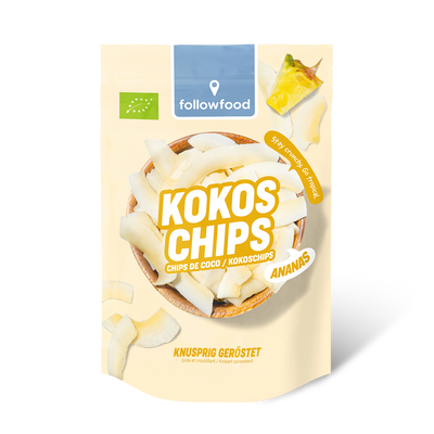 followfood Bio Kokoschips Ananas Produktbild