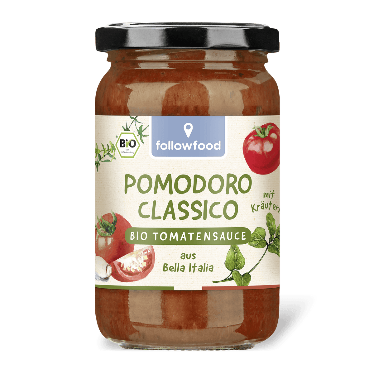 followfood Bio Tomatensauce Pomodoro Classico Produktbild