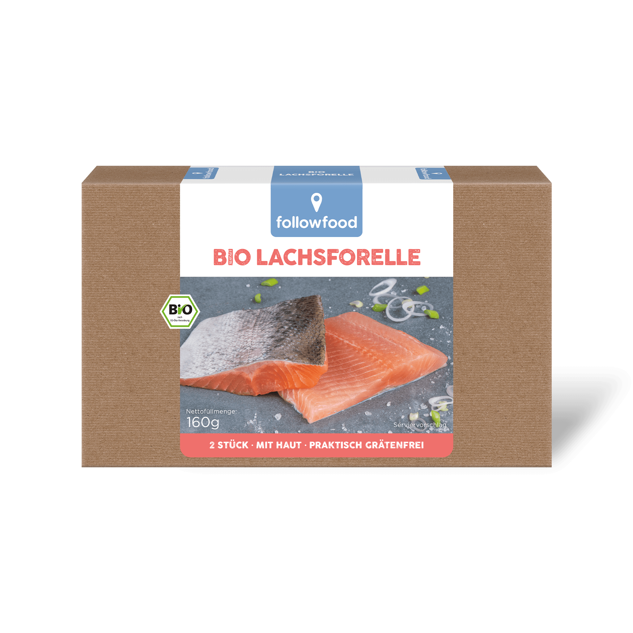followfood Bio Lachsforelle Haut 160g Produktbild