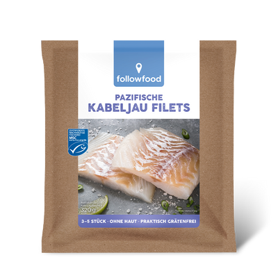followfood Pazifischerere Kabeljau Filets 320g Produktbild