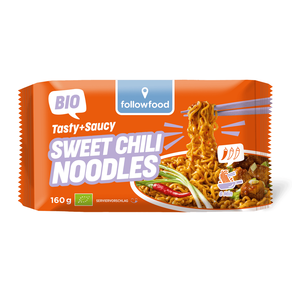 followfood Bio Instant Sweet Chili Noodles Produktbild