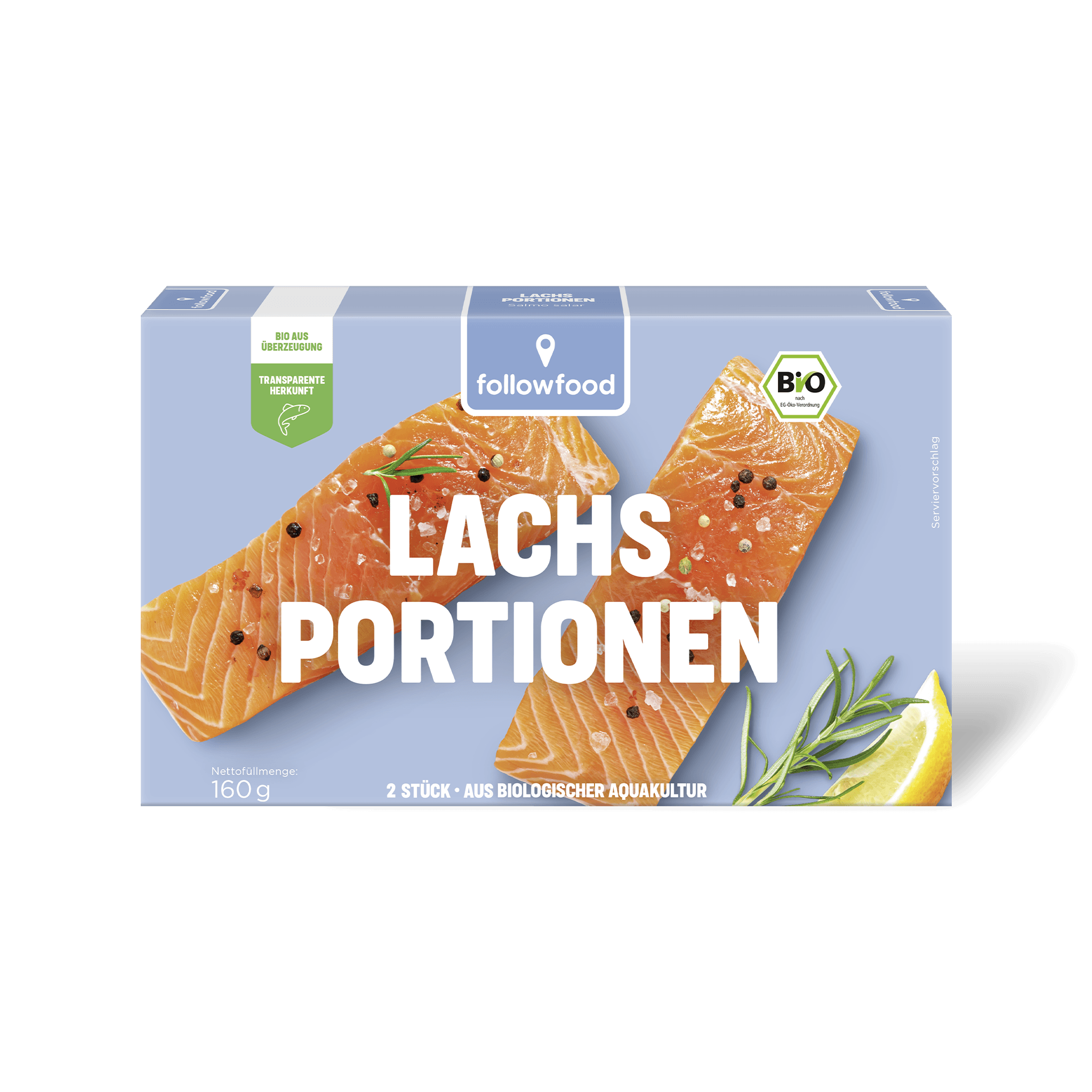 followfood Meeresfrüchte Bio Lachs Portionen Produktbild