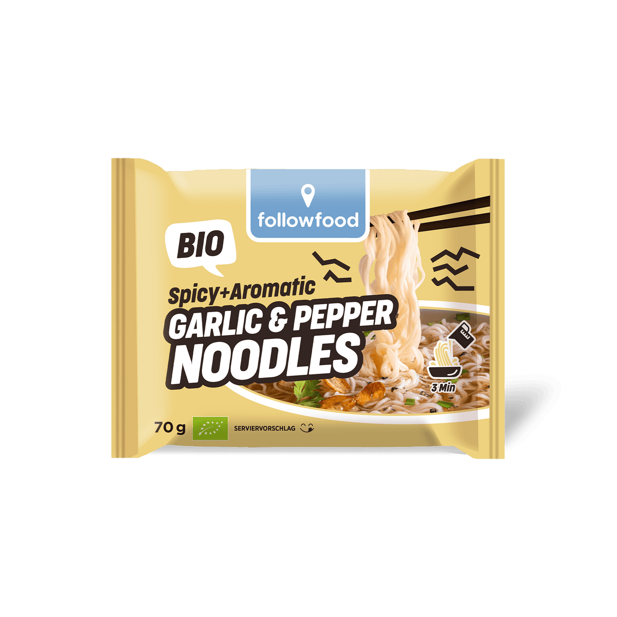 Bio Garlic & Pepper Noodles
