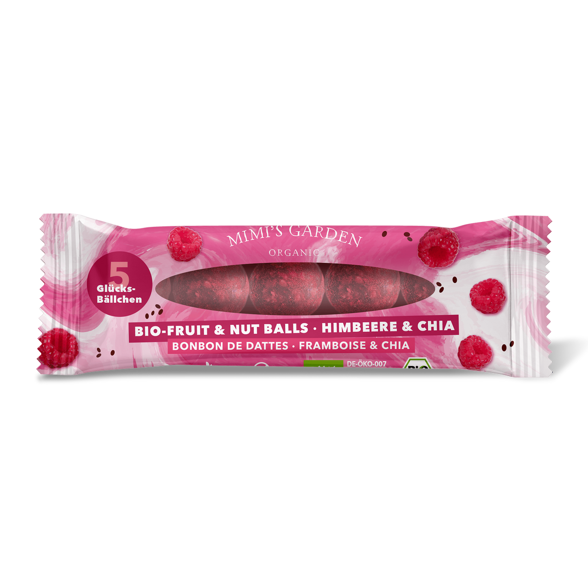12x Bio Energy Balls Himbeere Chia - Vorteilspaket